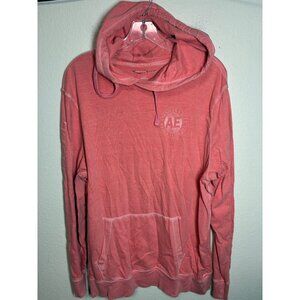 American Eagle Hoodie T-Shirt Long Sleeve Casual Light Orange Size Large Men's